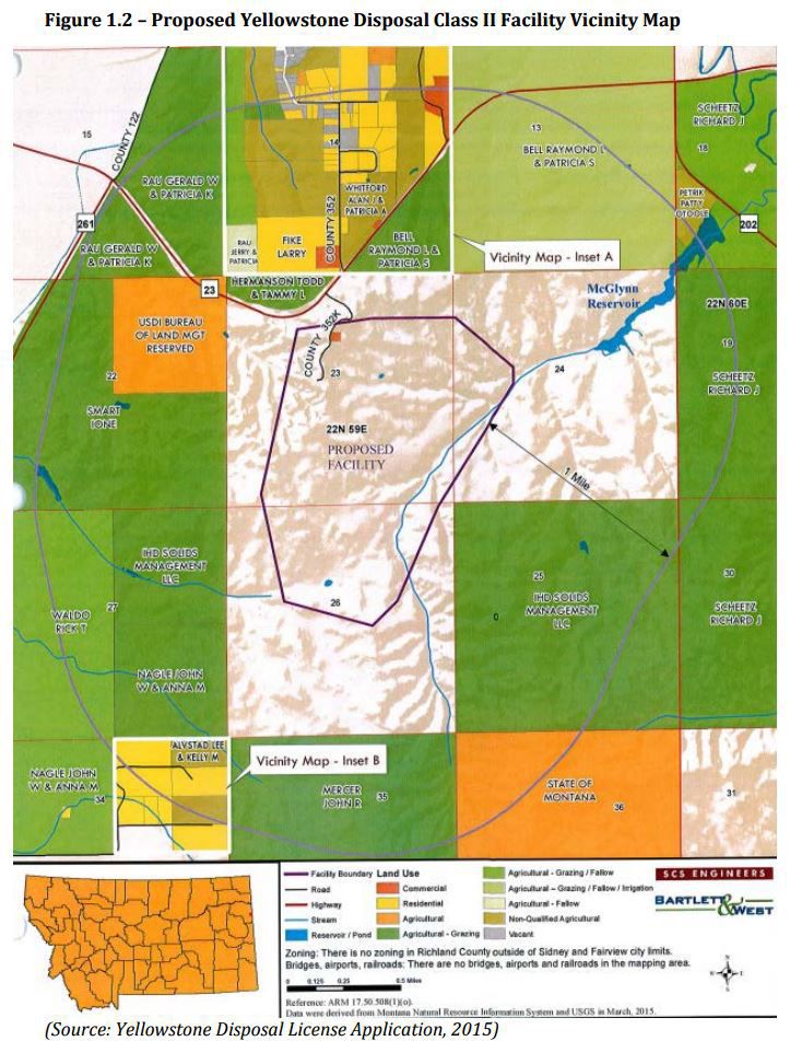 Yellowstone Disposal proposed site